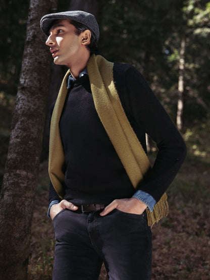 Edenrobe - Men's Black Sweater - EMTSWT23-007