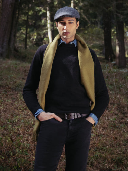 Edenrobe - Men's Black Sweater - EMTSWT23-007