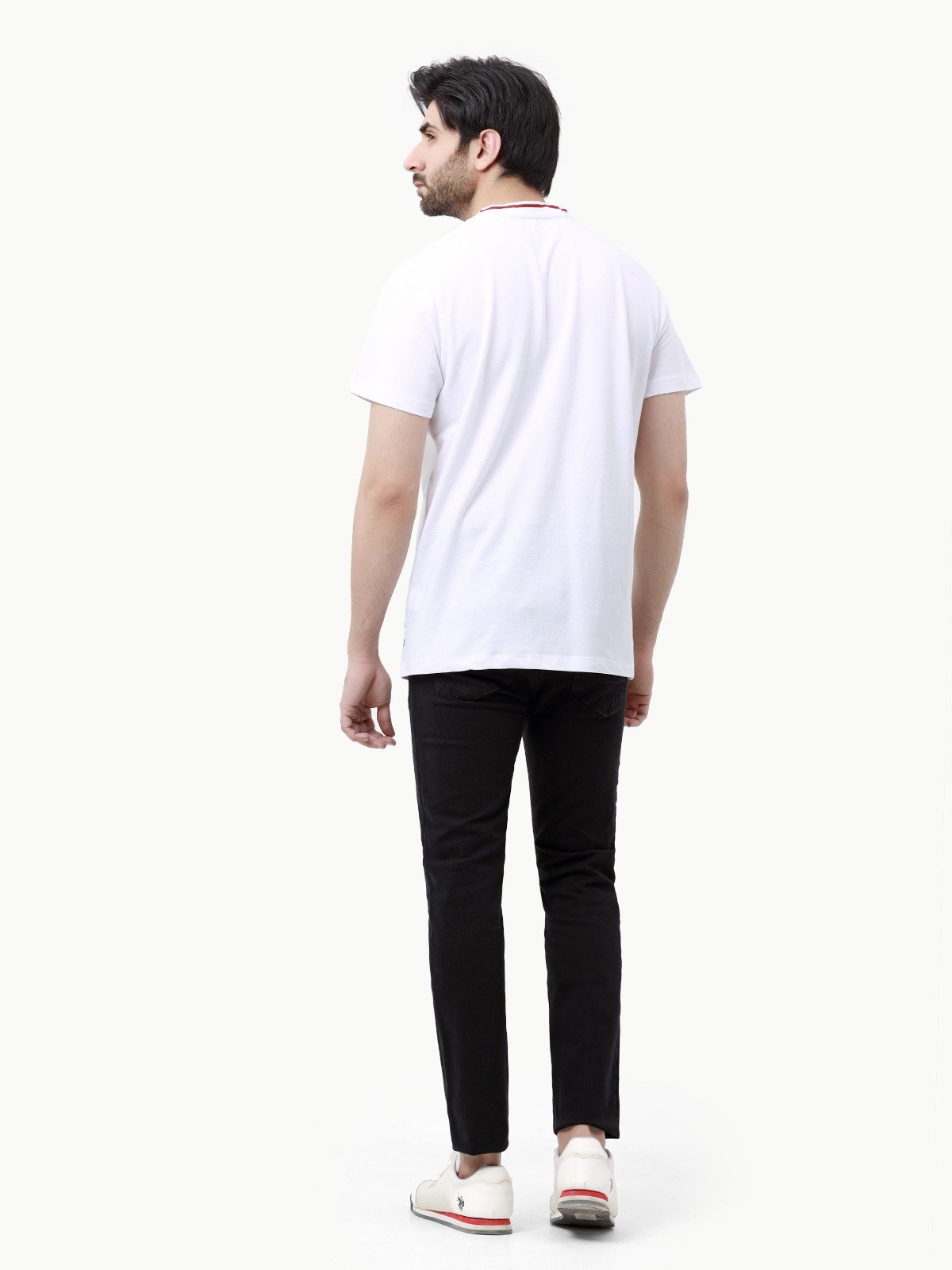 Edenrobe - Men's White Graphic Tee - EMTGT23-014