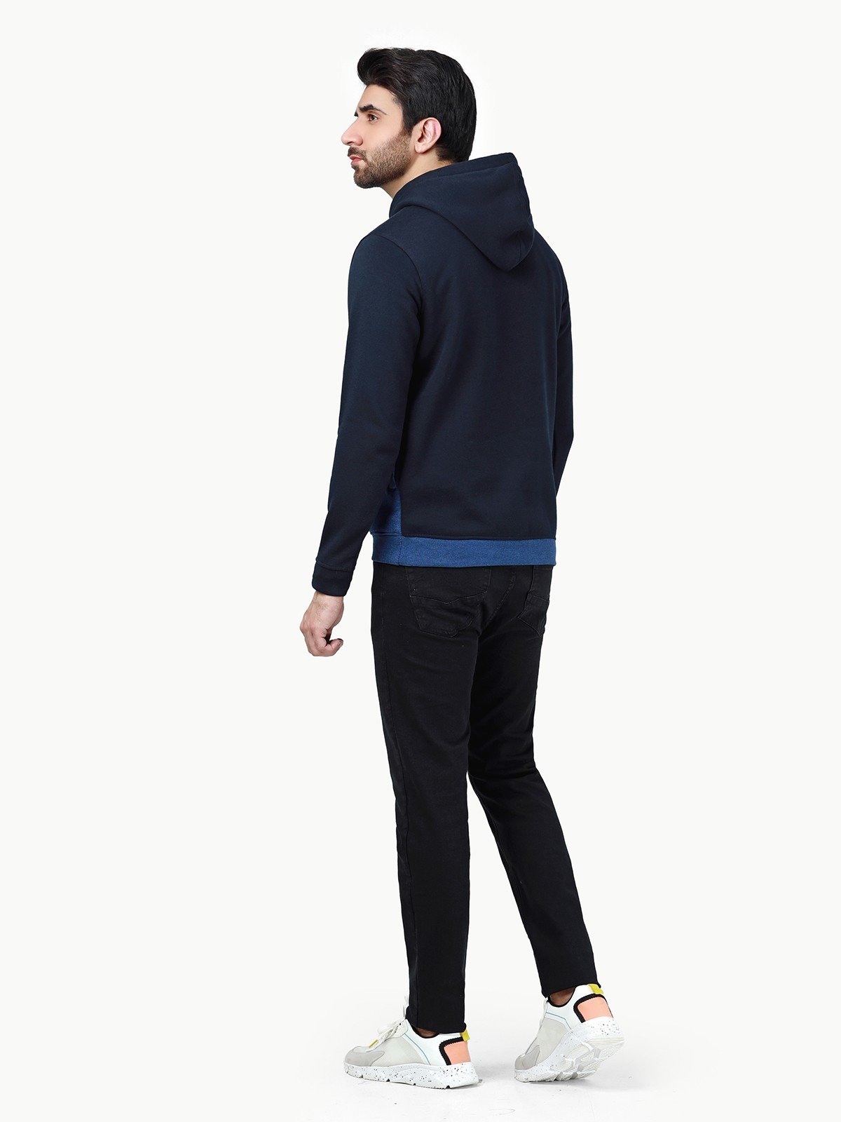 Edenrobe - Men's Blue & Navy Hoodie - EMTH22-001