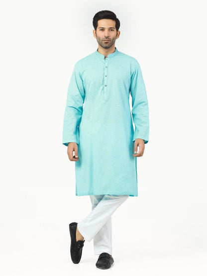 Edenrobe - Men's Light Blue Kurta - EMTK22-99237
