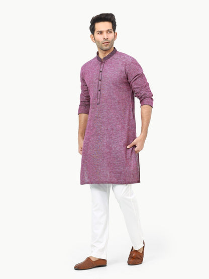 Edenrobe - Men's Purple Kurta - EMTK22-99269