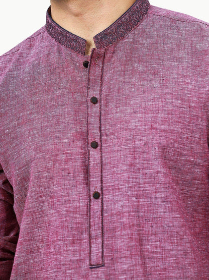 Edenrobe - Men's Purple Kurta - EMTK22-99269