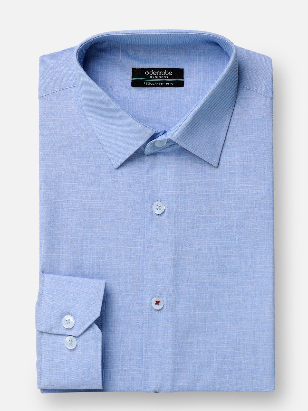 Edenrobe - Men's Sky Blue Shirt Plain - EMTSB22-129