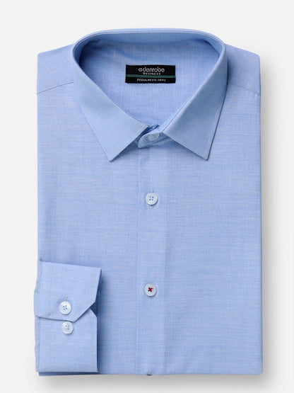 Edenrobe - Men's Sky Blue Shirt Plain - EMTSB22-129