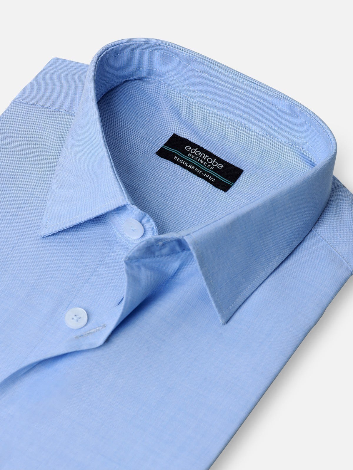 Edenrobe - Men's Sky Blue Shirt Plain - EMTSB22-129