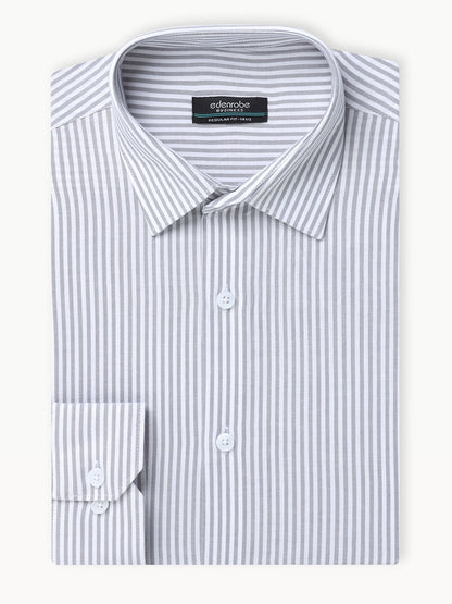 Edenrobe - Men's White & Grey Shirt - EMTSB23-150