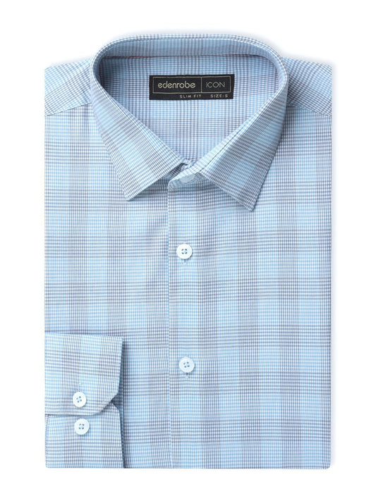 Edenrobe - Men's Sky Blue Shirt - EMTSI22-50275