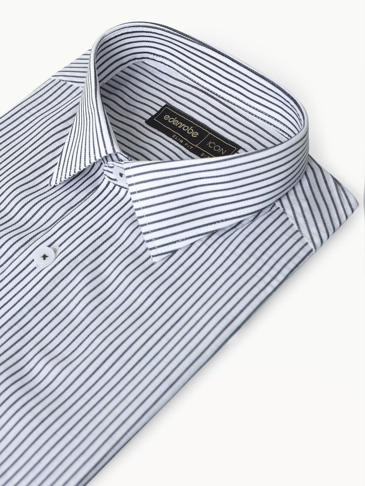 Edenrobe - Men's White & Grey Shirt - EMTSI22-50283