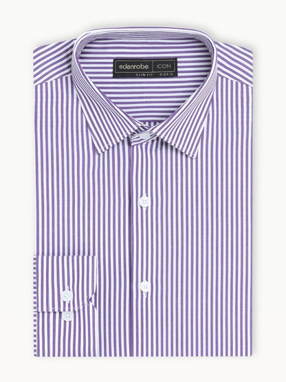 Edenrobe - Men's Purple & White Shirt - EMTSI22-50287