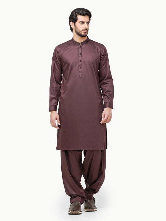 Edenrobe - Men's Dark Purple Swish Collection - EMTSW22W-99249