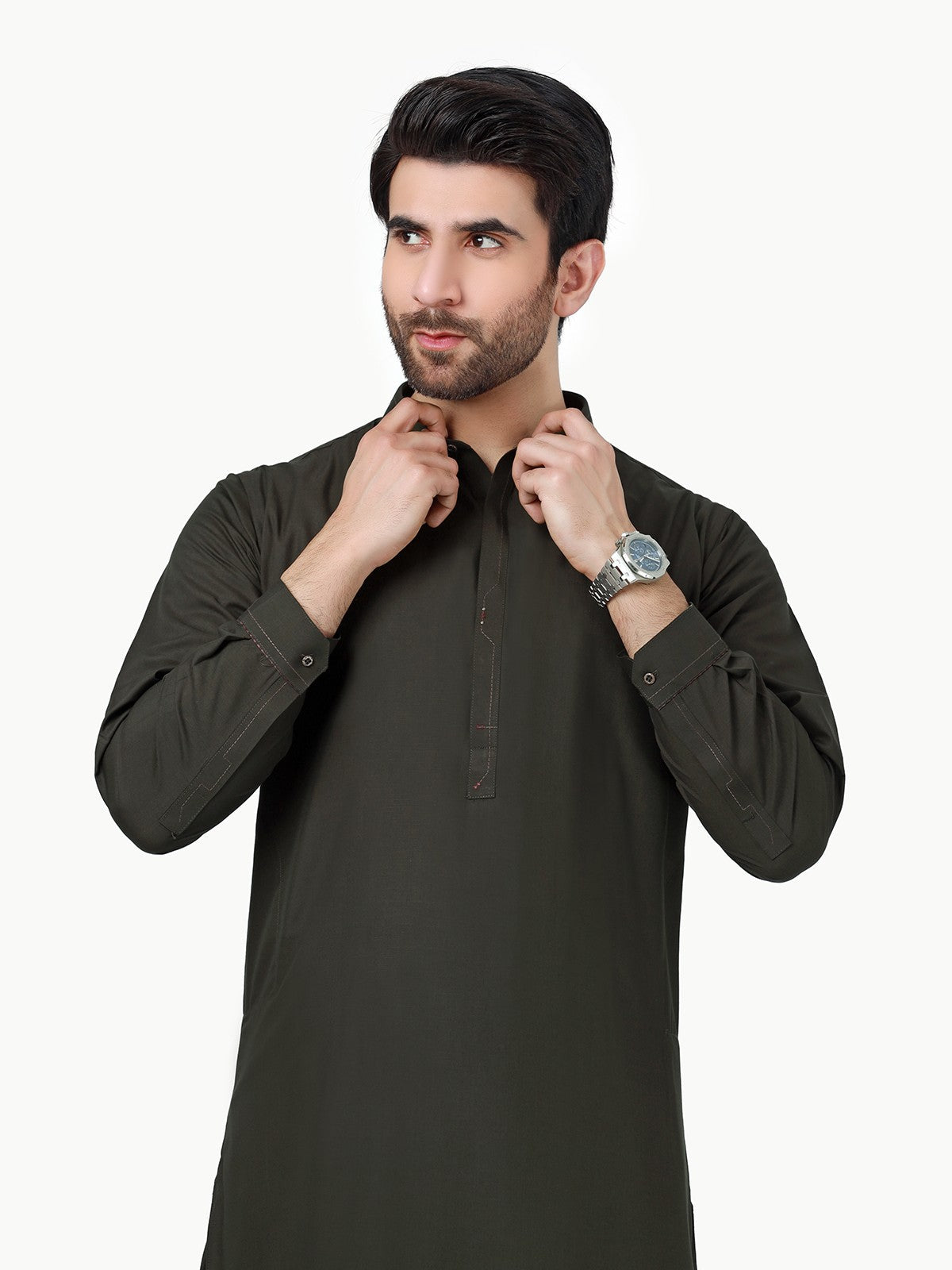 Edenrobe - Men's Dark Green Swish Collection - EMTSW23-99289