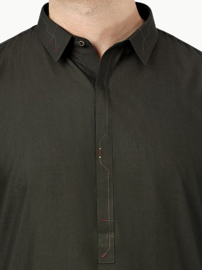 Edenrobe - Men's Dark Green Swish Collection - EMTSW23-99289