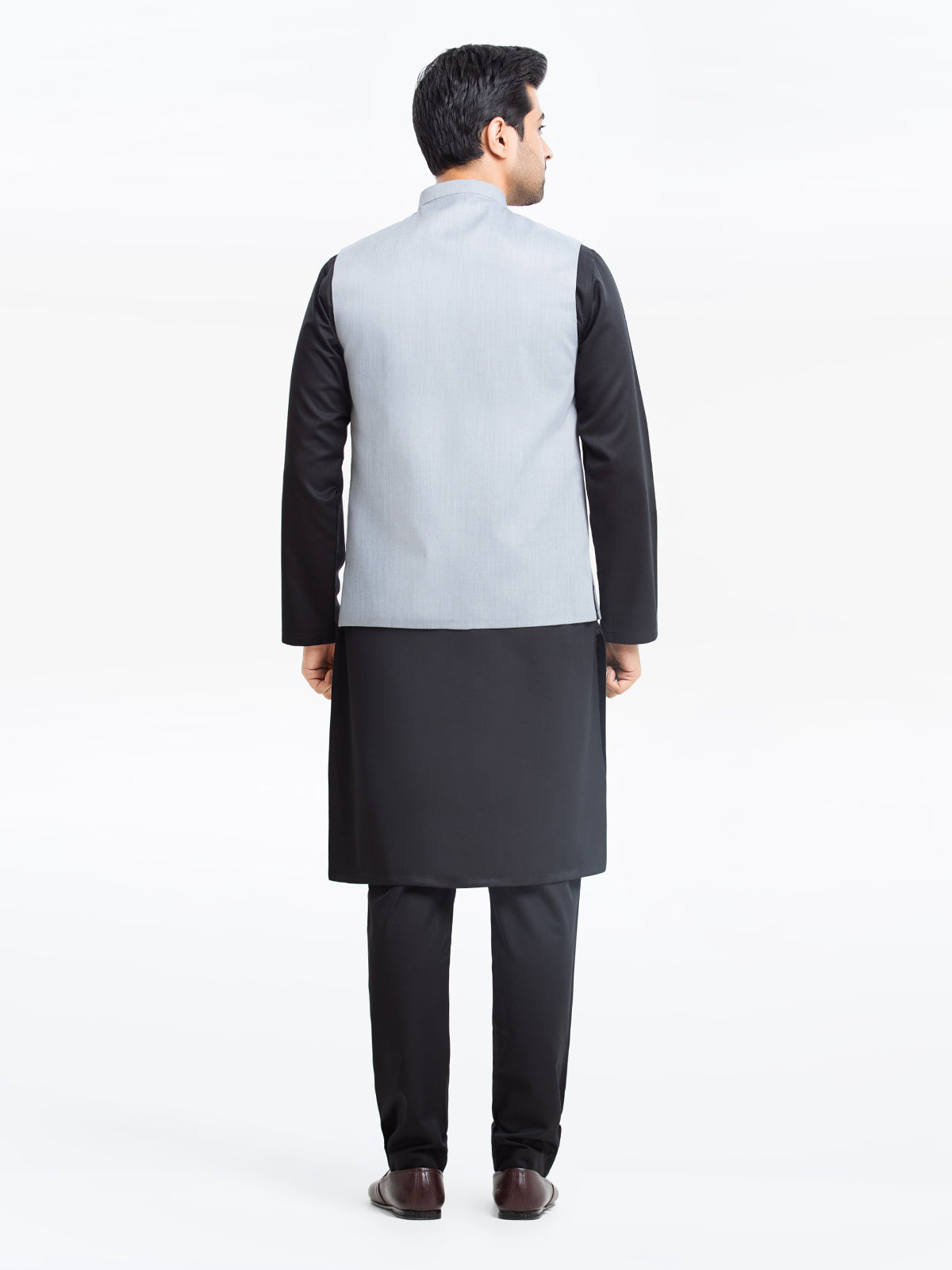 Edenrobe - Men's Steel Blue Waist Coat - EMTWCP24-35899