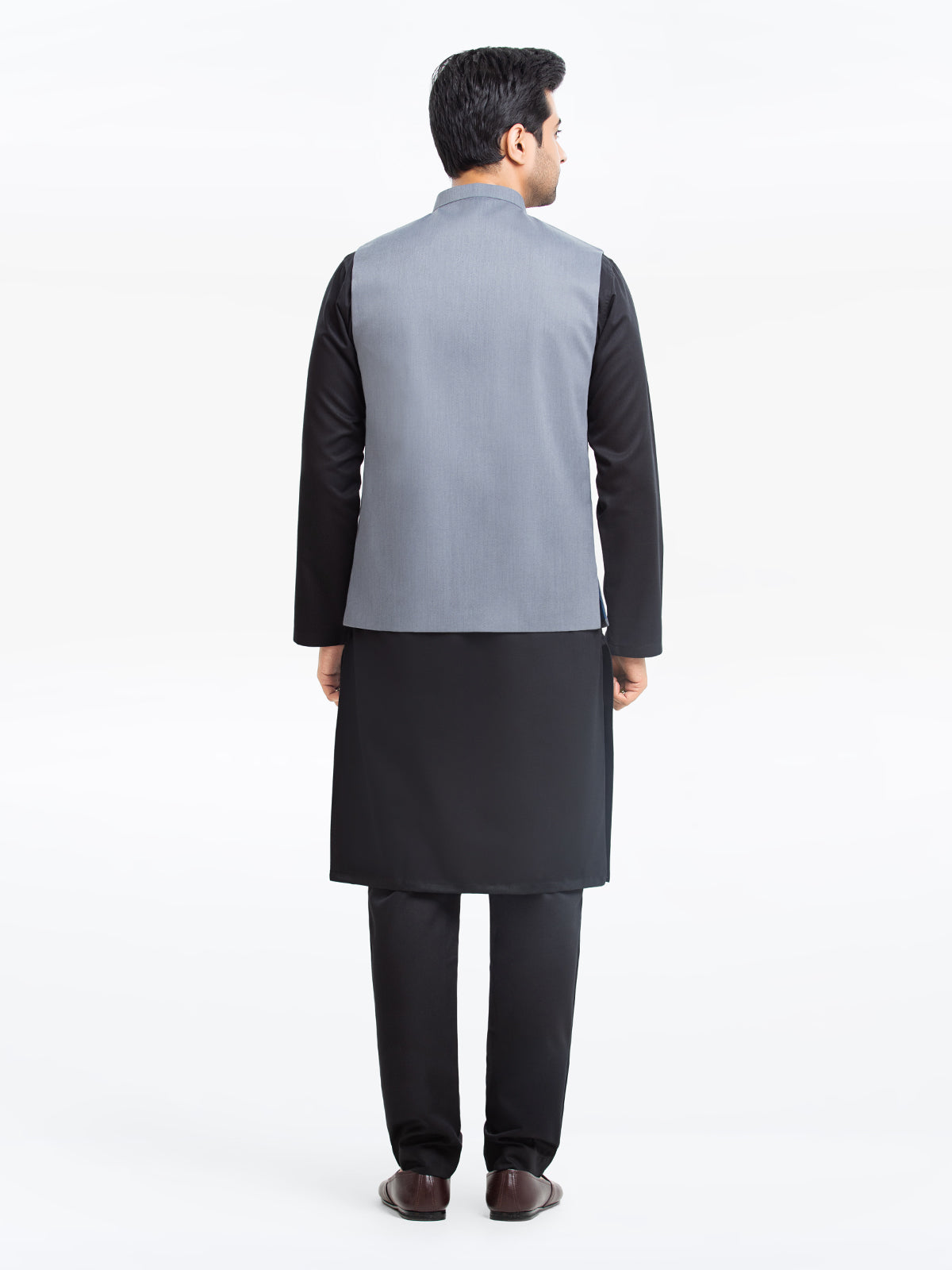 Edenrobe - Men's Slate Grey Waist Coat - EMTWCP24-35902