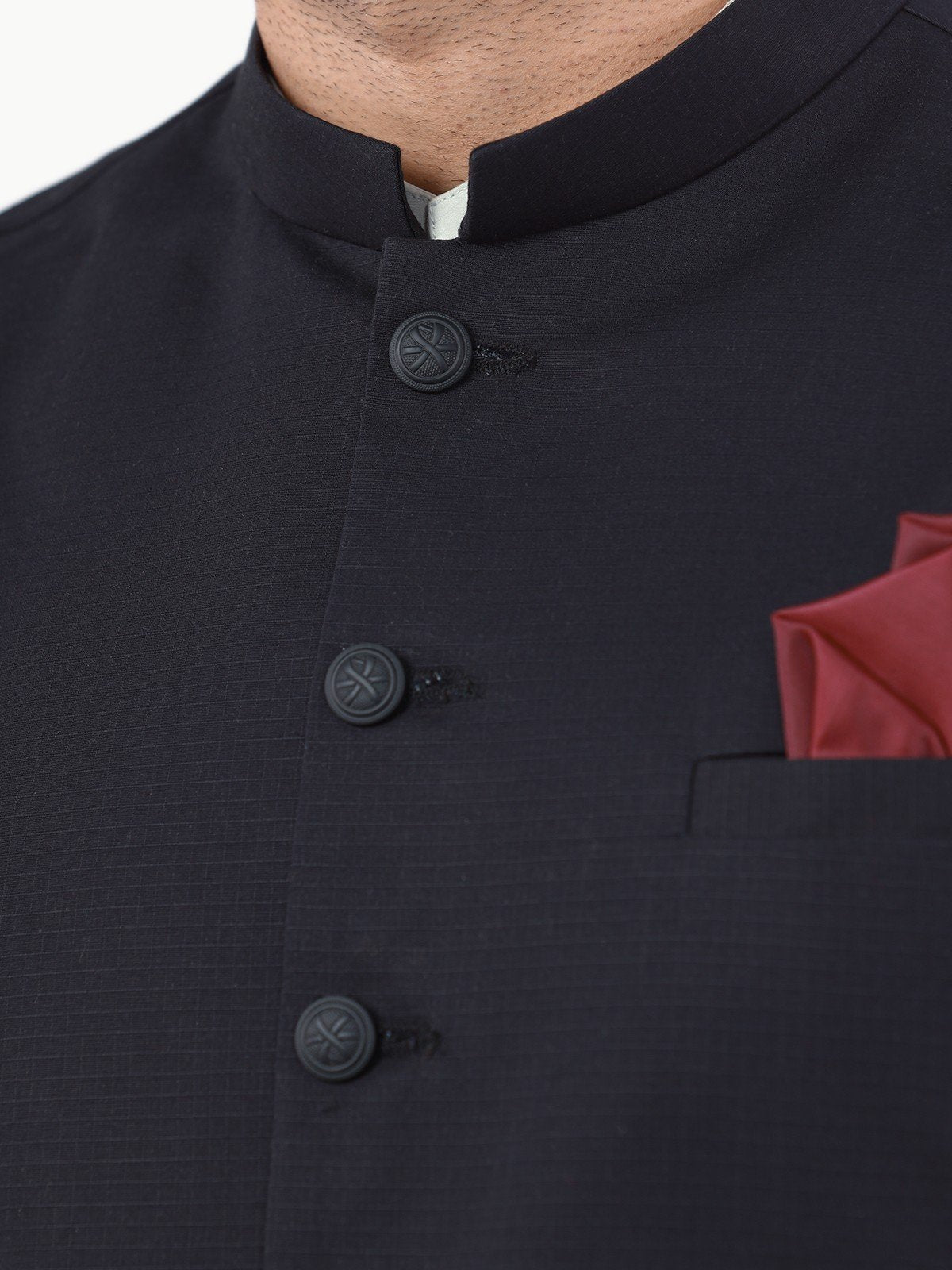 Edenrobe - Men's Black Waist Coat - EMTWC22-35814