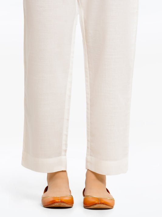 Edenrobe - Women's White Trouser - EWBS23-76526