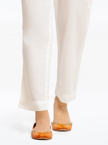 Edenrobe - Women's White Trouser - EWBS23-76526