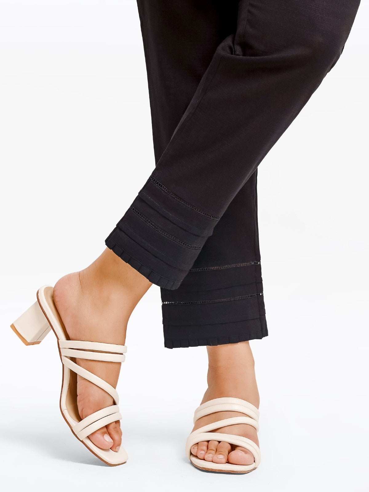 Edenrobe - Women's Black Trouser - EWBEB23-76556