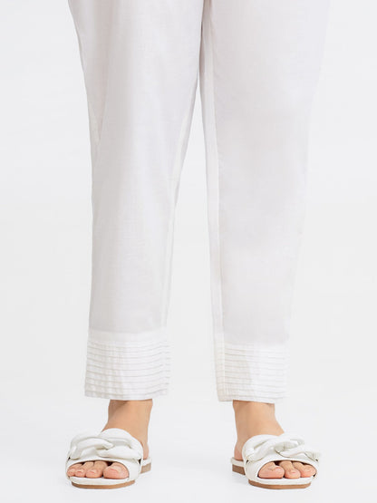 Edenrobe - Women's White Trouser - EWBS22-76323