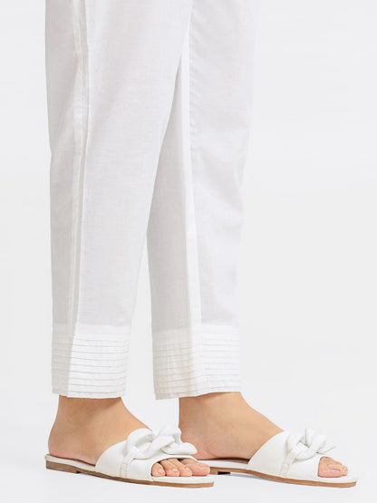 Edenrobe - Women's White Trouser - EWBS22-76323