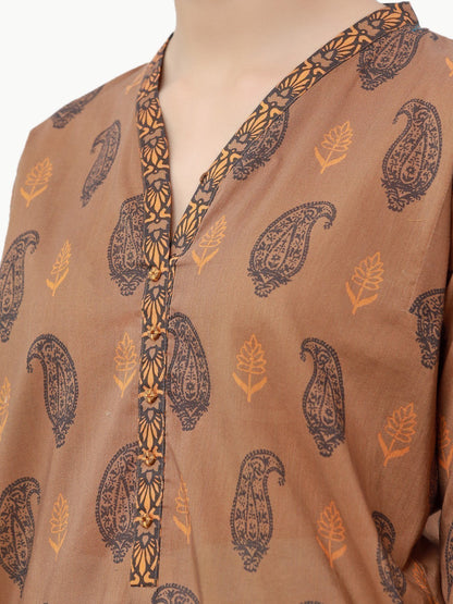 Edenrobe - Pret 1Pc Printed Cambric Shirt - EWTKA23-68483S