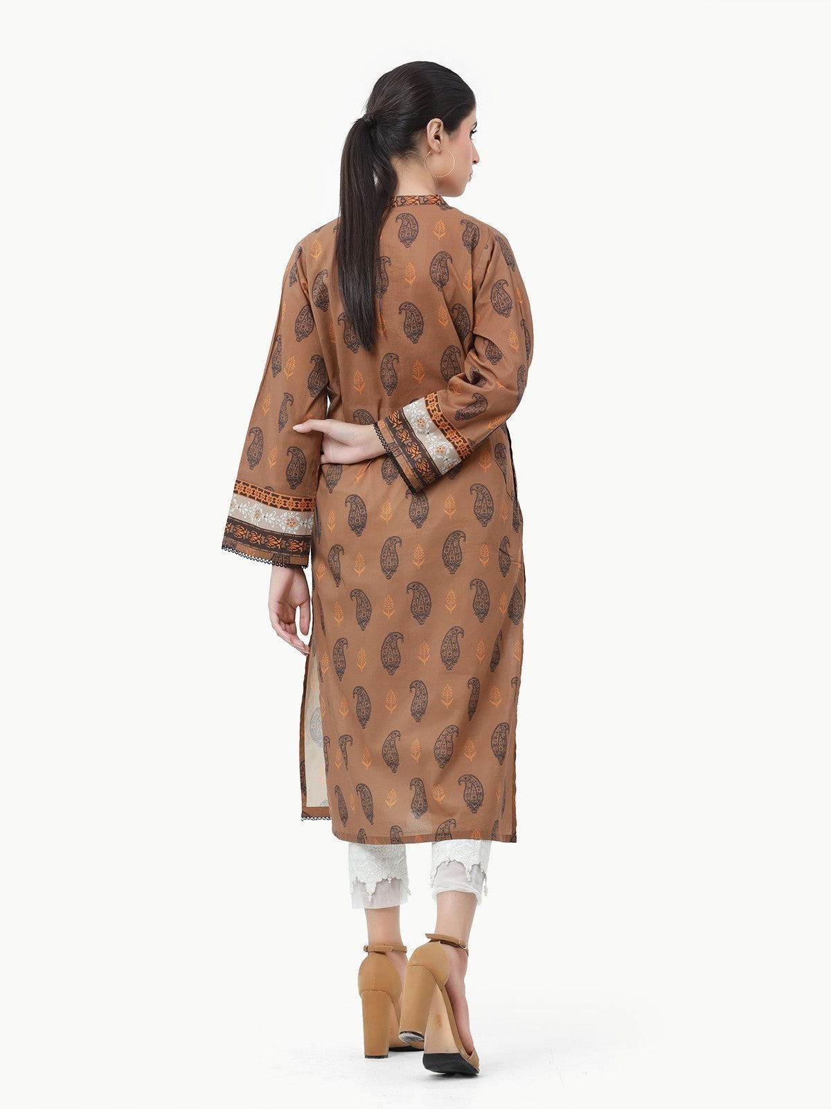 Edenrobe - Pret 1Pc Printed Cambric Shirt - EWTKA23-68483S