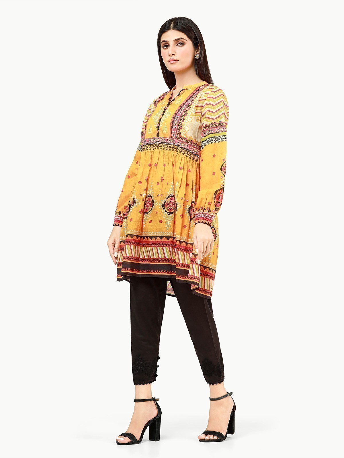 Edenrobe - Pret 1Pc Printed Cotton Jacquard Shirt - EWTK22-68153