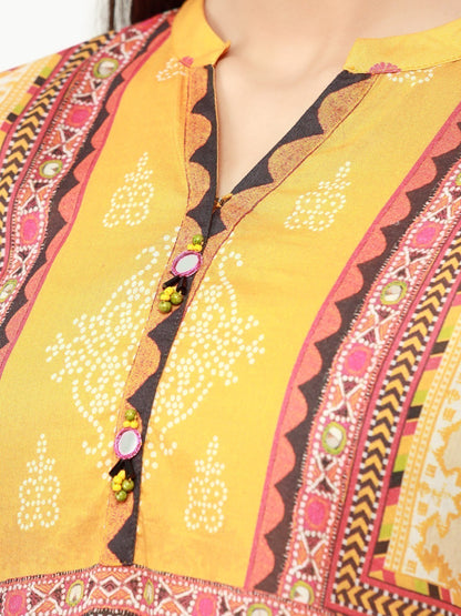 Edenrobe - Pret 1Pc Printed Cotton Jacquard Shirt - EWTK22-68153