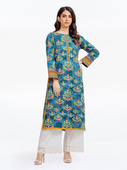 Edenrobe - Pret 1Pc Printed Khaddar Shirt - EWTKA22-68584