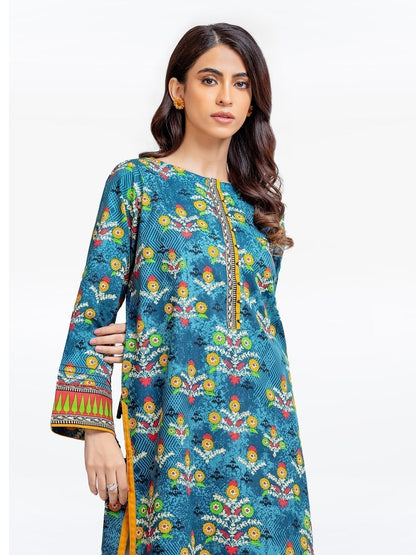 Edenrobe - Pret 1Pc Printed Khaddar Shirt - EWTKA22-68584