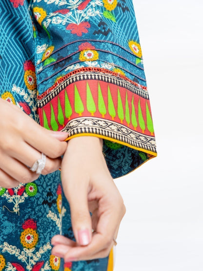 Edenrobe - Pret 1Pc Printed Khaddar Shirt - EWTKA22-68584