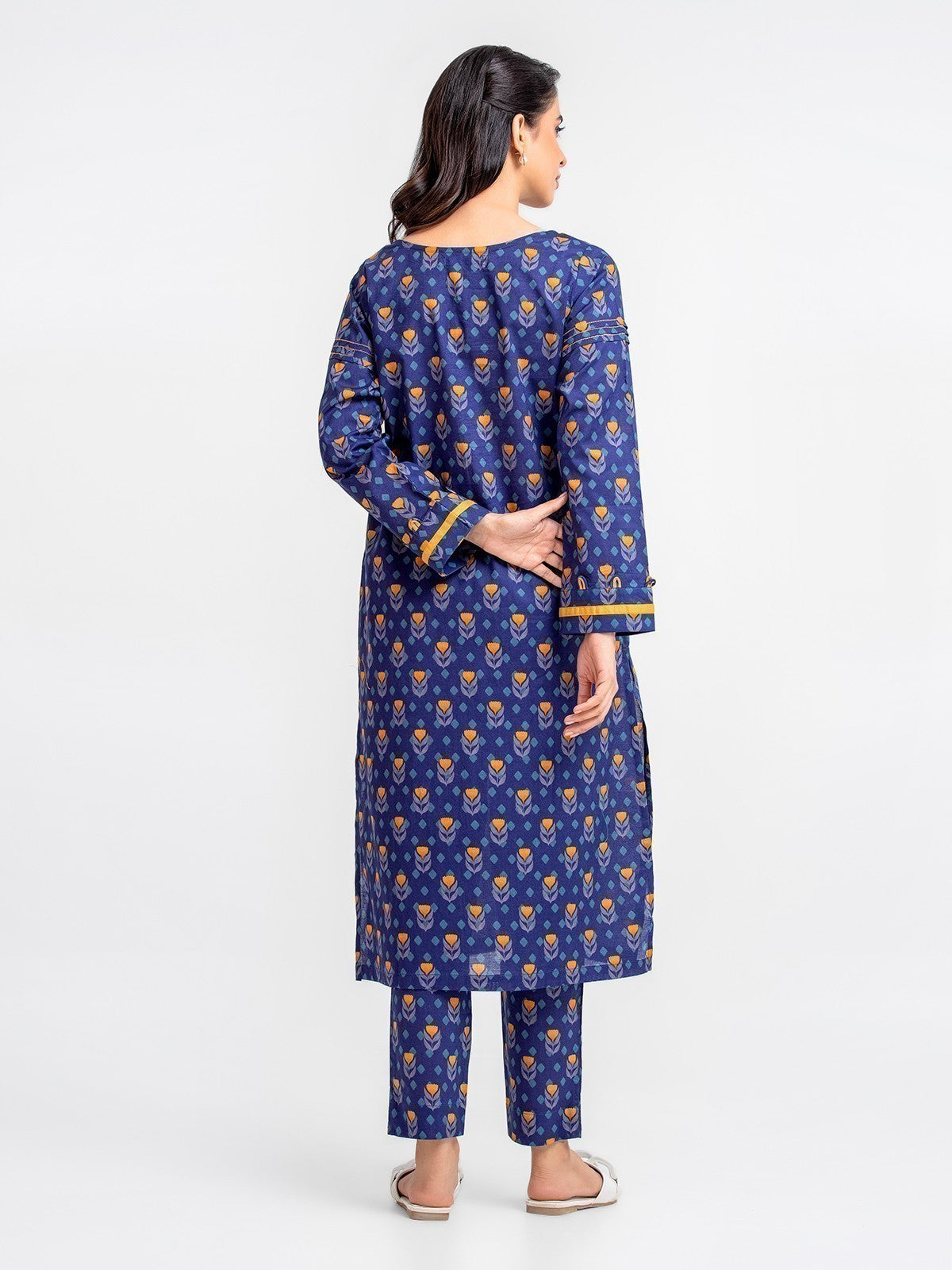 Edenrobe - Pret 2Pc Printed Cambric Shirt Trouser - EWTKA23-68457ST