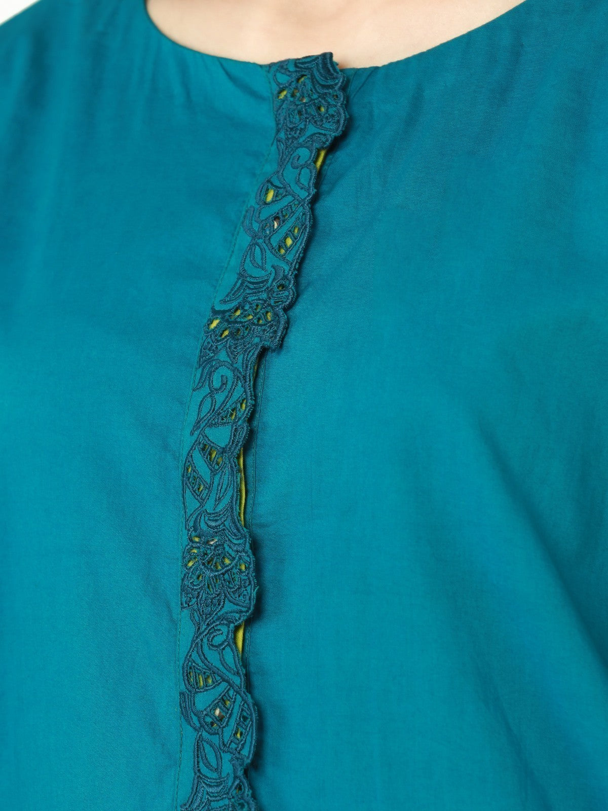 Edenrobe - Pret 1Pc Embroidered Cambric Shirt - EWTKE22-68130