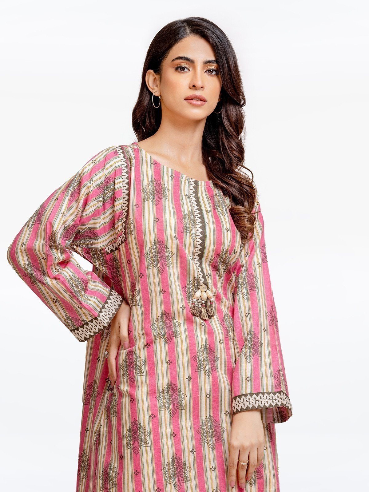 Edenrobe - Pret 1Pc Embroidered Khaddar Shirt - EWTKE22-68572