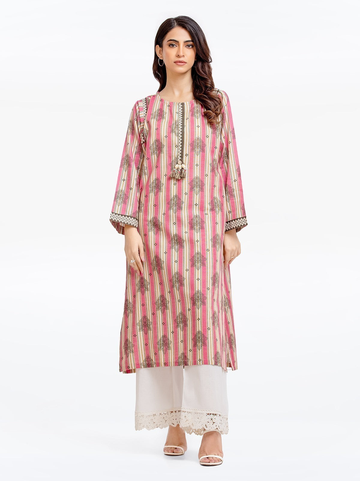 Edenrobe - Pret 1Pc Embroidered Khaddar Shirt - EWTKE22-68572