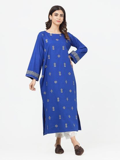 Edenrobe - Pret 1Pc Embroidered Khaddar Shirt - EWTKE22-68667