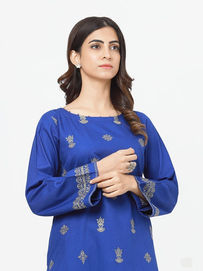 Edenrobe - Pret 1Pc Embroidered Khaddar Shirt - EWTKE22-68667