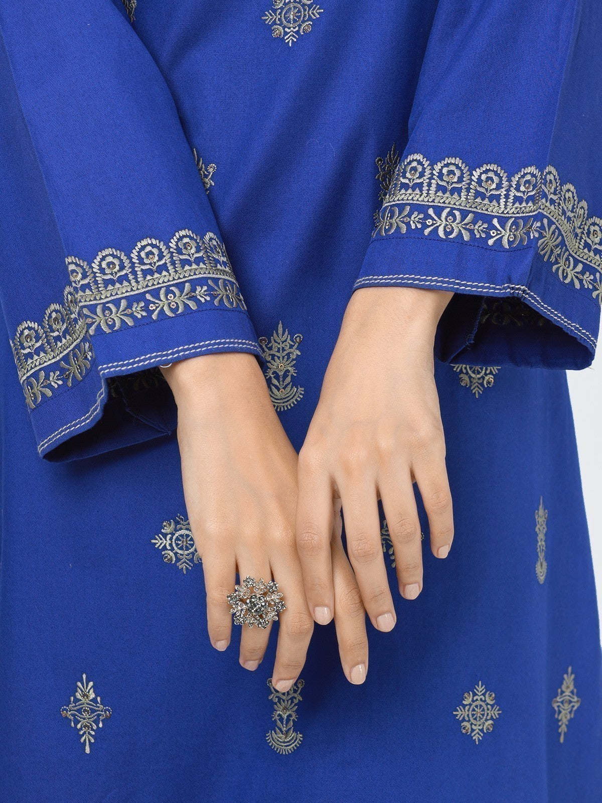 Edenrobe - Pret 1Pc Embroidered Khaddar Shirt - EWTKE22-68667