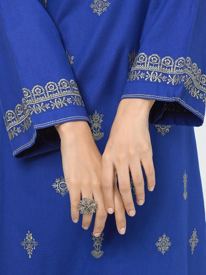 Edenrobe - Pret 1Pc Embroidered Khaddar Shirt - EWTKE22-68667