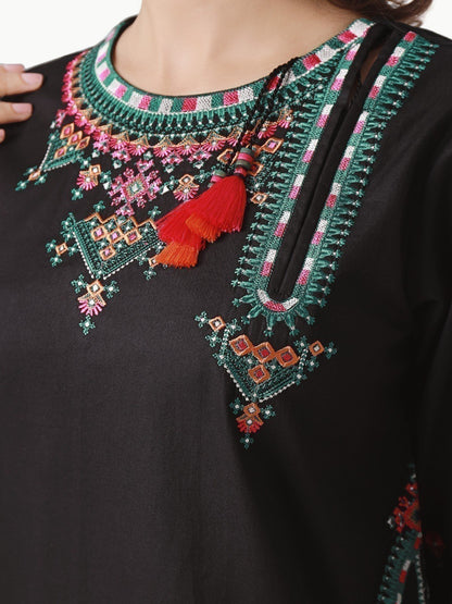 Edenrobe - Pret 1Pc Embroidered Khaddar Shirt - EWTKE22-68690