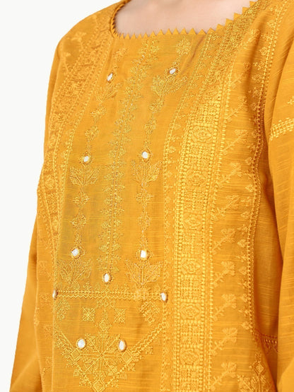 Edenrobe - Pret 2Pc Embroidered Cotton Twill Shirt Trouser - EWTKE22-68715