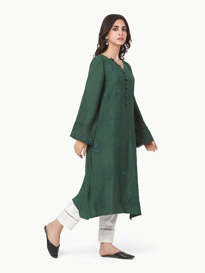 Edenrobe - Pret 1Pc Embroidered Twill Viscose Shirt - EWTKE22-69229