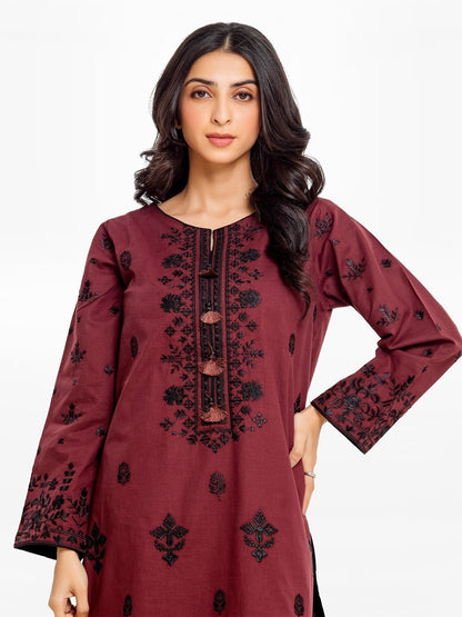 Edenrobe - Pret 1Pc Embroidered Khaddar Shirt - EWTKE23-68710S