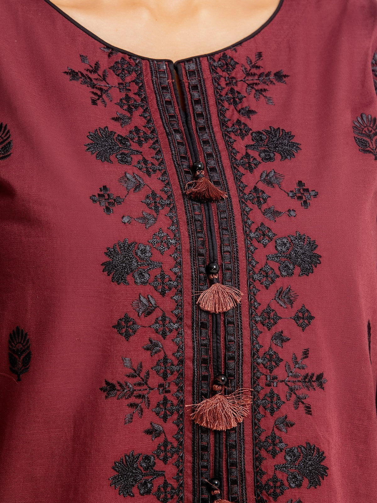 Edenrobe - Pret 1Pc Embroidered Khaddar Shirt - EWTKE23-68710S