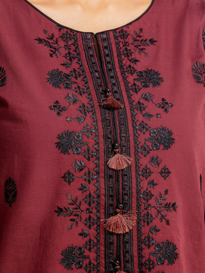 Edenrobe - Pret 1Pc Embroidered Khaddar Shirt - EWTKE23-68710S