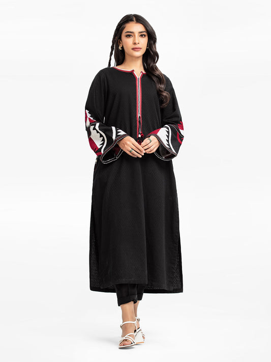 Edenrobe - Pret 2Pc Embroidered Khaddar Shirt Trouser - EWTKE23-68782ST