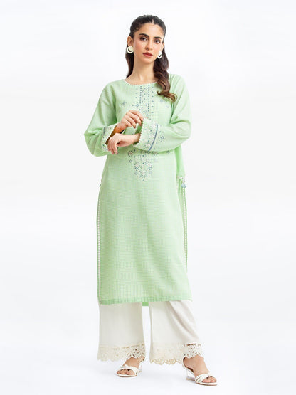 Edenrobe - Pret 1Pc Embroidered Dobby Shirt - EWTKE23-69504S