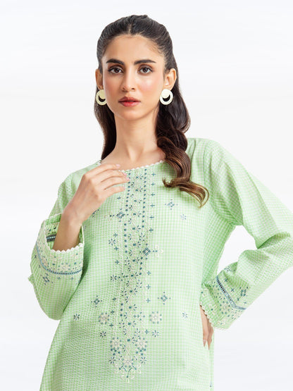 Edenrobe - Pret 1Pc Embroidered Dobby Shirt - EWTKE23-69504S