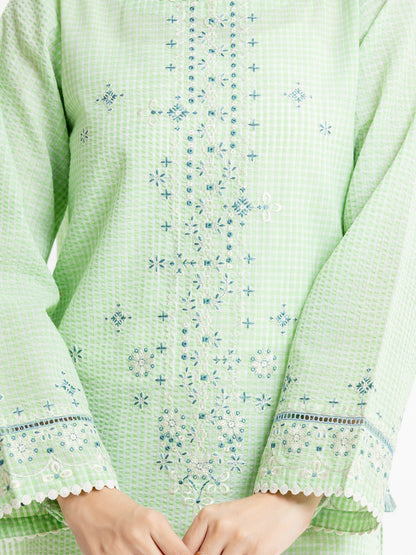 Edenrobe - Pret 1Pc Embroidered Dobby Shirt - EWTKE23-69504S